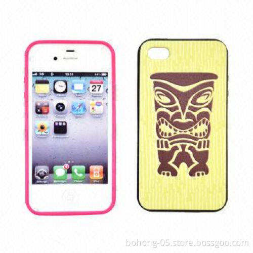 Hard Case for iPhone 4S, Made of PC and Silicone